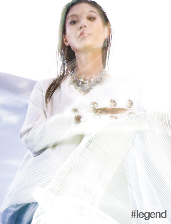 Necklace by Atelier Swarovski, top by Ziztar 